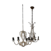 Raw wrought iron chandeliers