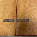 Vintage table oak feet compass