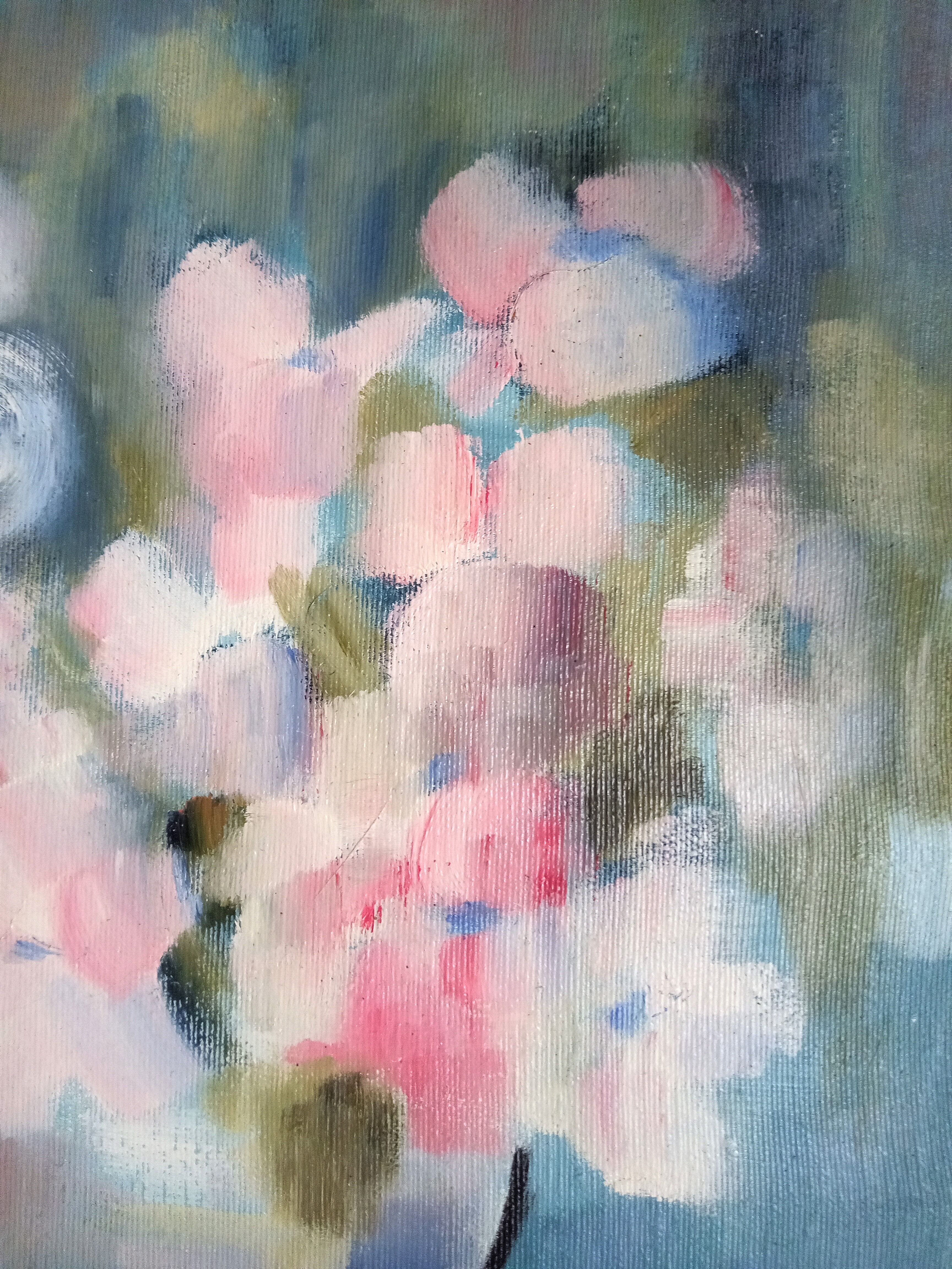 Impressionist still life with flowers, oil on canvas signed and framed