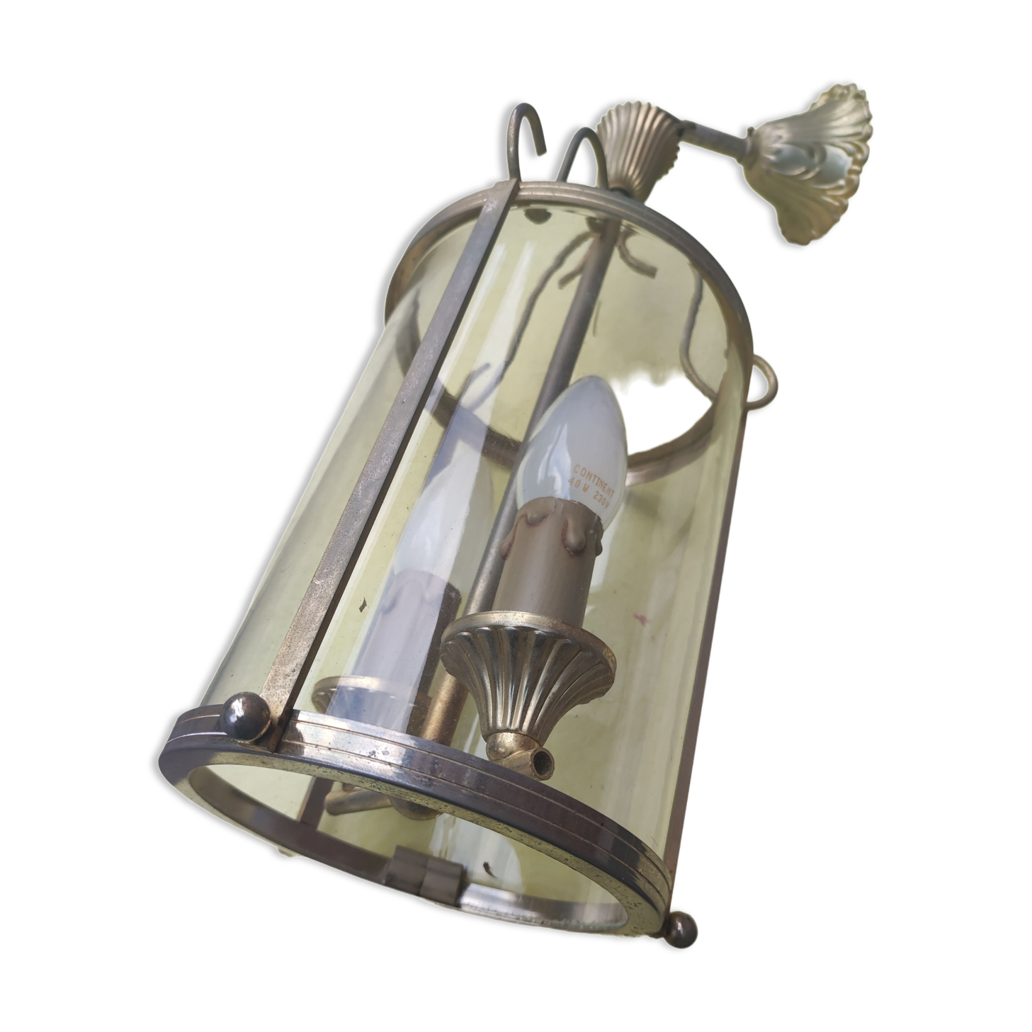 Chandelier suspension cage 2 lights louis XVI style