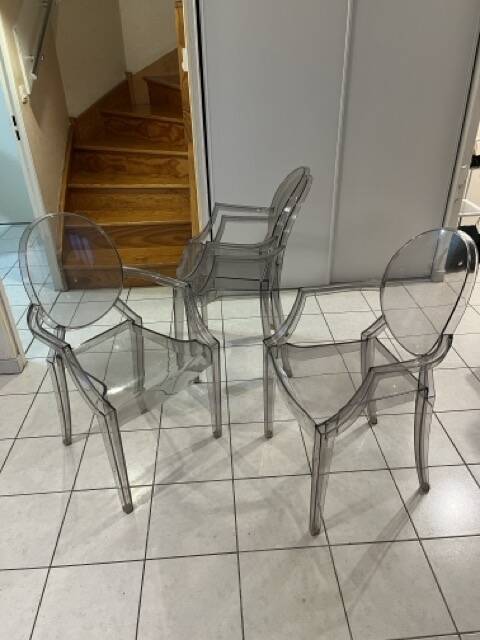 Louis Ghost armchair chair by Starck for Kartell