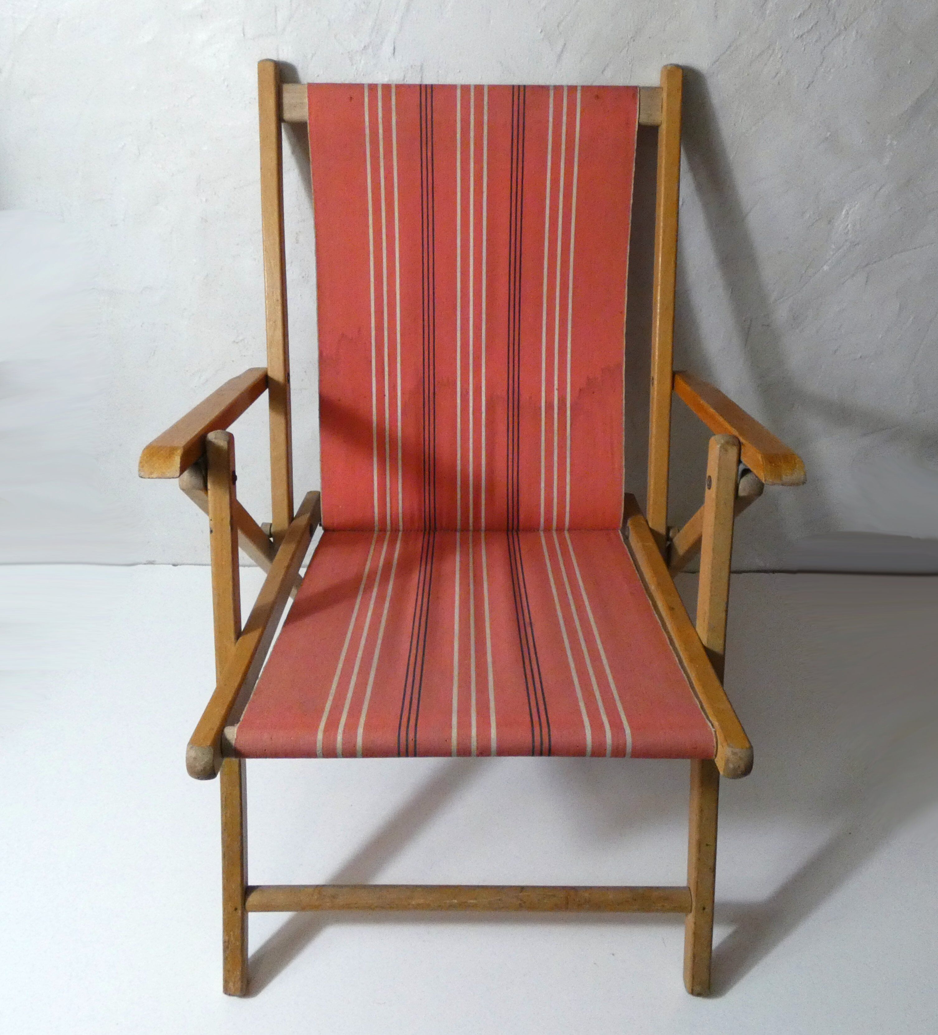 Fauteuil pliant années 50 style transat chilienne