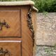 Louis XV style commode in marquetry, 20th century.