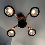 50s wooden chandelier