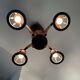 50s wooden chandelier