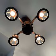 50s wooden chandelier