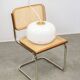 Italian White Medusa Pendant Brass Edition by Luigi Massoni for Guzzini, 1970s