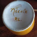 Provencal jug-style mustard pot