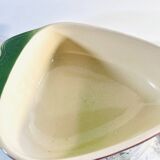Vintage ceramic slip in the shape of a cluster, oven baking dish.