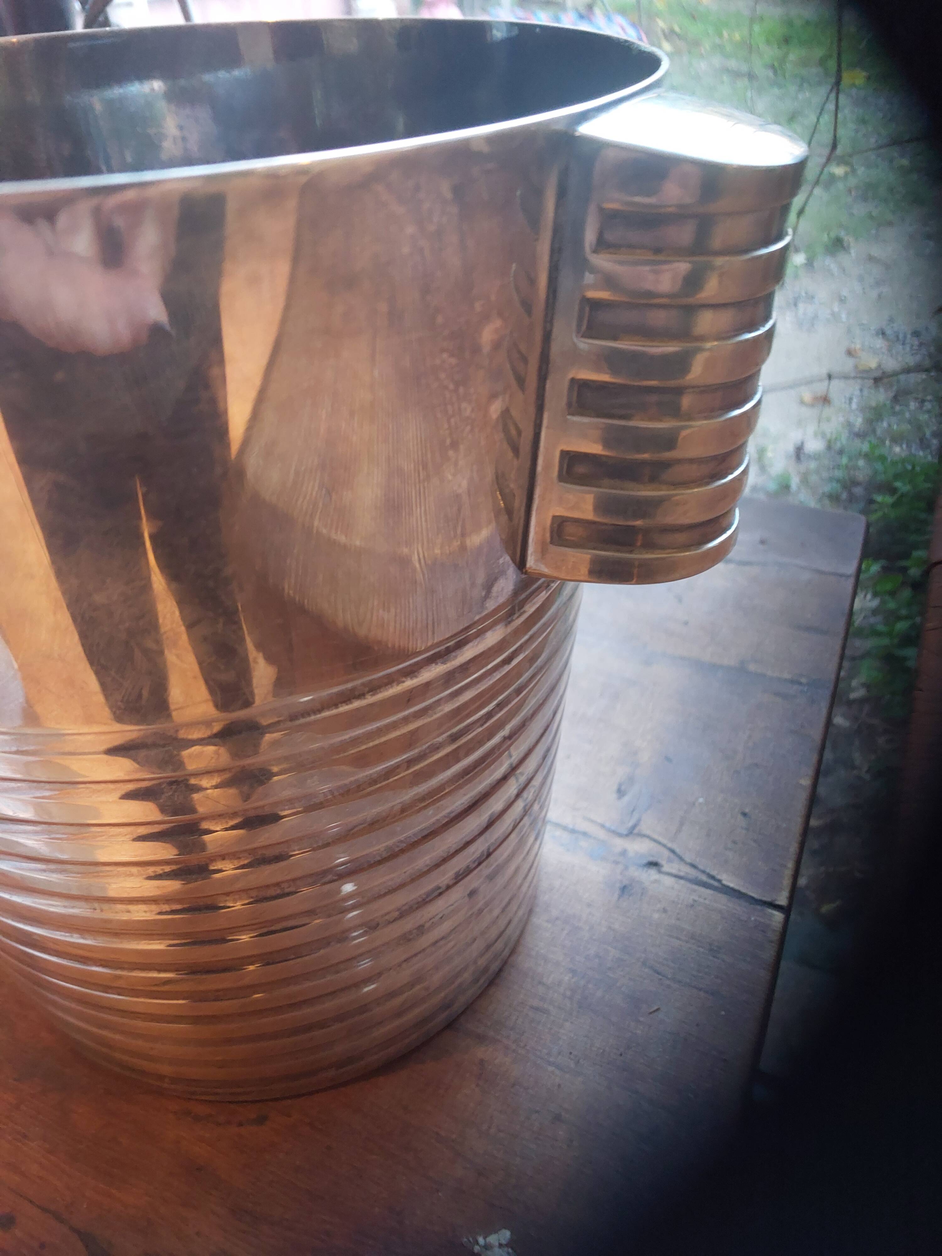 Christofle Ondulation L. Lanel Champagne Bucket