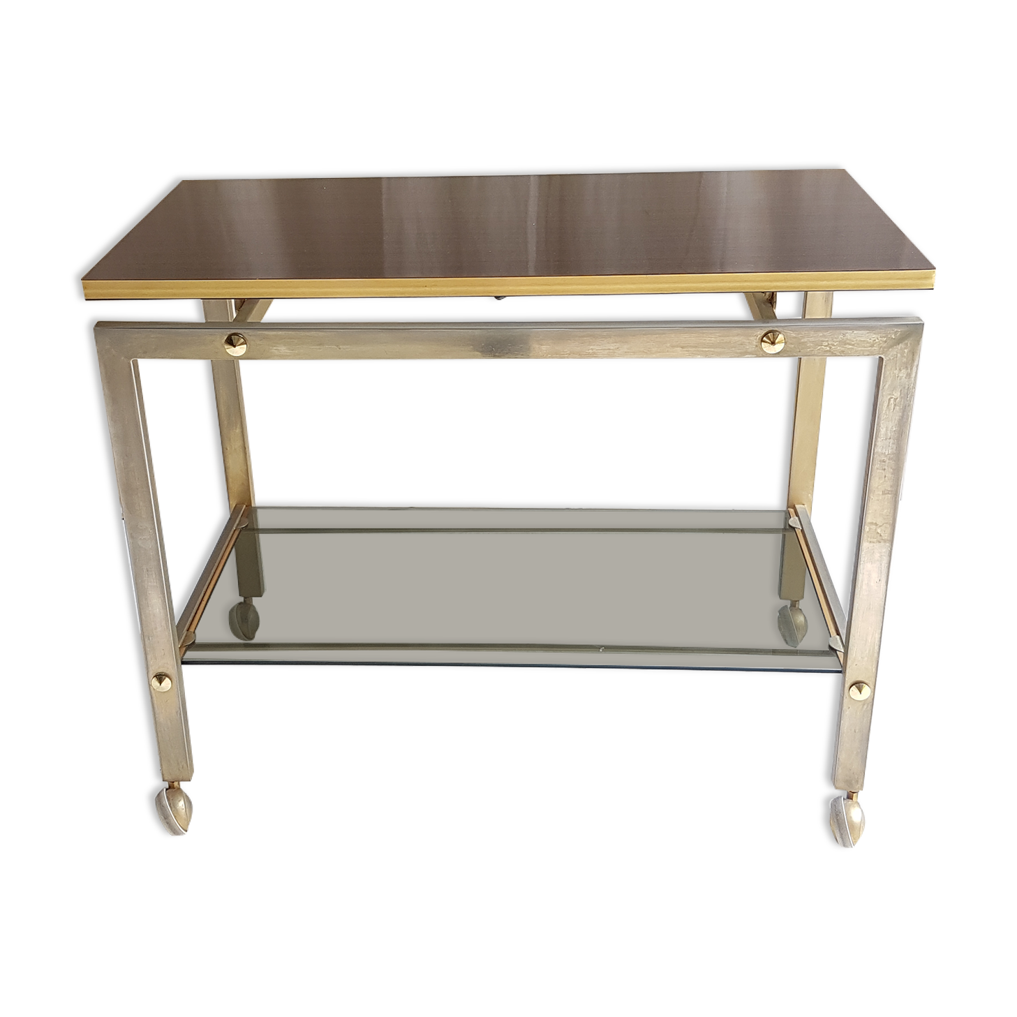 Console vintage plateau pivotant
