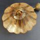 Pair of vintage spike-patterned pendant lights