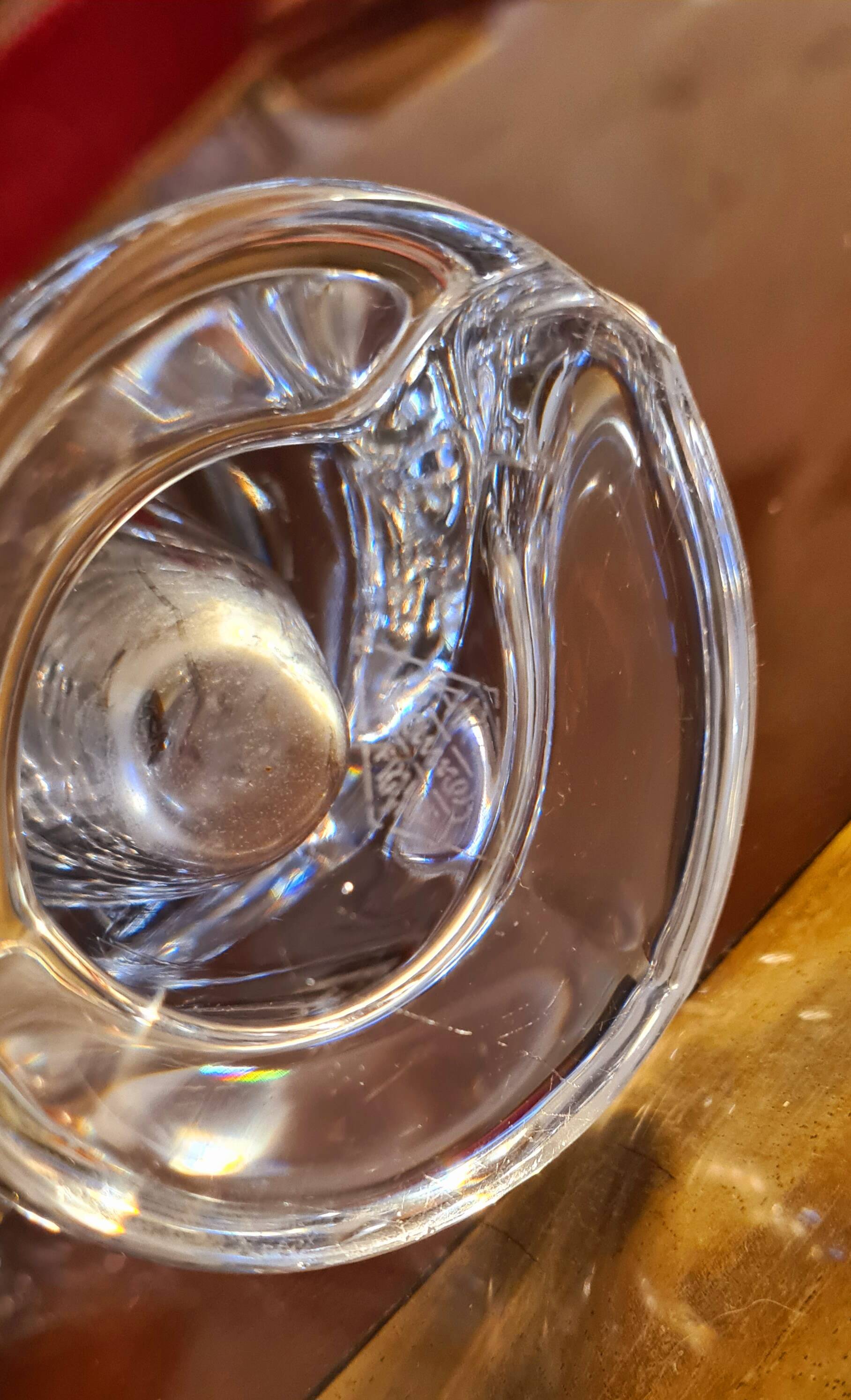 Vase en cristal de Vannes Le-Châtel