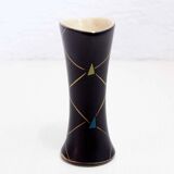 Vintage vase with geometric decorations 1970
