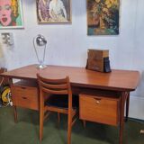 Danish teak desk by Kai Kristiansen