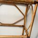 Showcase shelf in vintage smoked glass bamboo