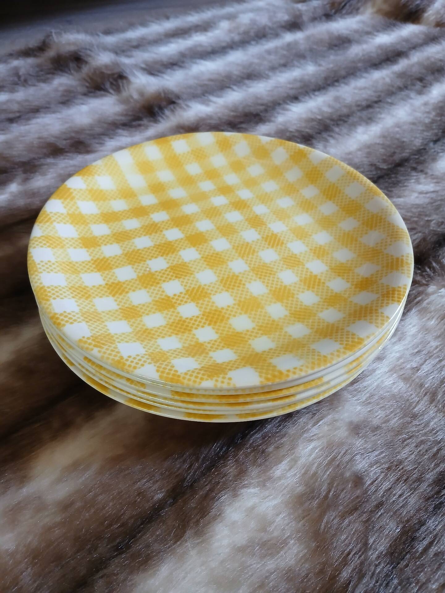 6 assiettes plates anciennes Salins 