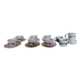 "Sologne" coffee service, glazed stoneware, St Amand earthenware