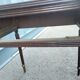 Pair of bedside tables side tables old leather top style louis xvi