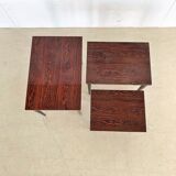 Vintage rosewood set nesting tables