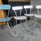 Set of 9 vintage formica chairs