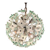 Mid century glass sputnik chandelier, 1970s