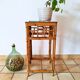 Bamboo and rattan side table from the 1970s.