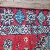 Tapis oriental de Rabbat Maroc, vintage des années 1970. Travail artisanal
