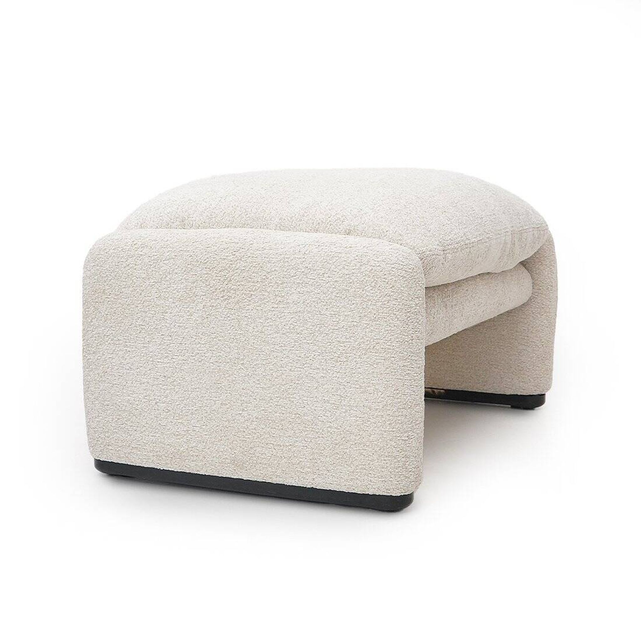 Maralunga armchair and ottoman set by Vico Magistretti for Cassina, 1970s.