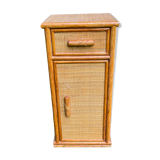 Rattan bedside table