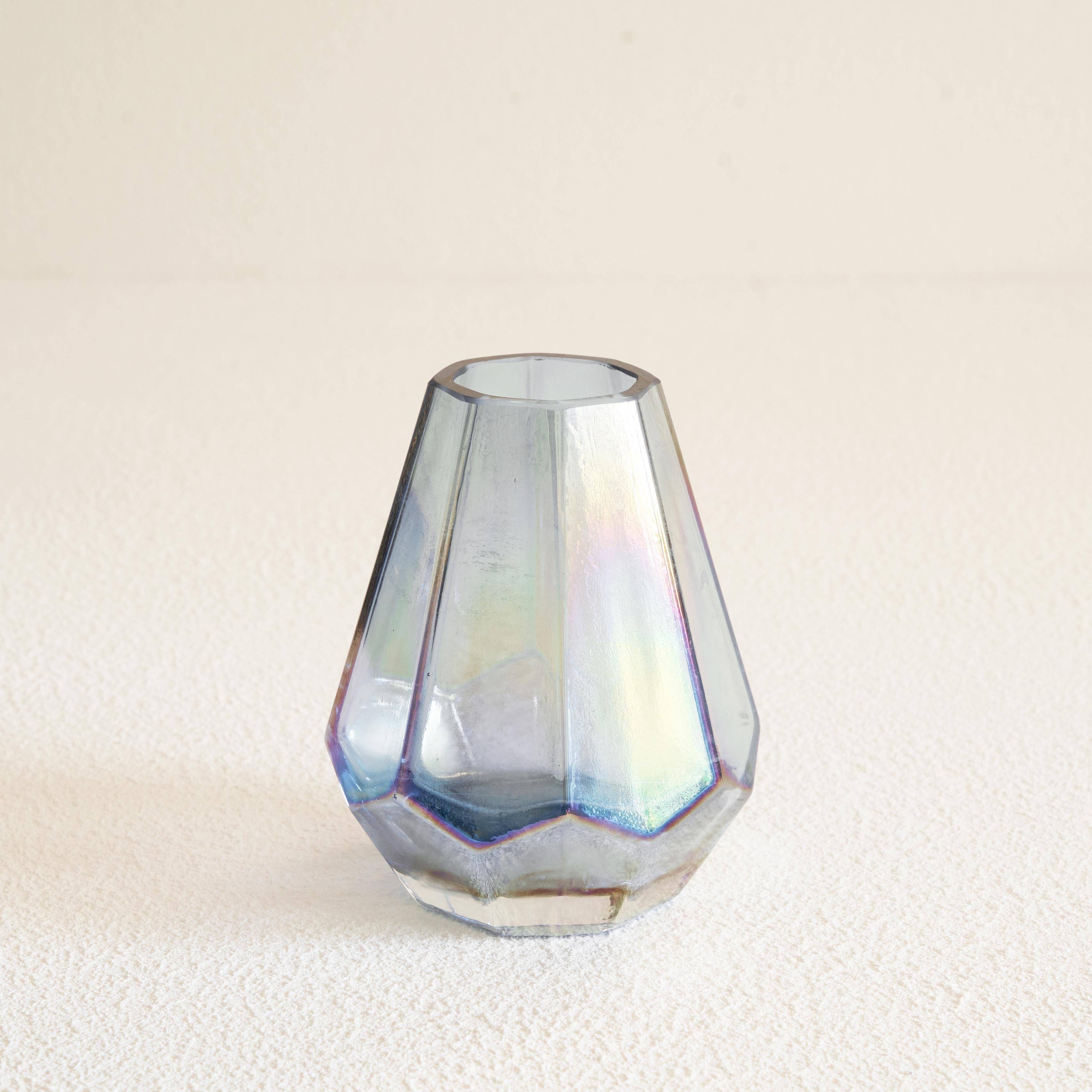 Iridescent Art Deco glass vase from the 1930s