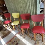 Set 4 chairs vintage bistro year 50/60