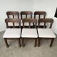 Set of 6 brutalist chairs from the 1940s