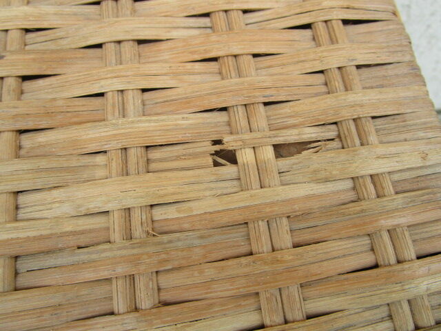 Vintage bamboo and rattan table