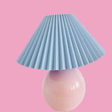 Vintage pleated lampshade ball lamp
