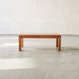 Coffee table in style of Pierre Chapo