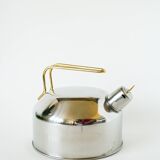 bouilloire en inox chrome & doré, 1970