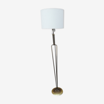 Lampadaire vintage laiton