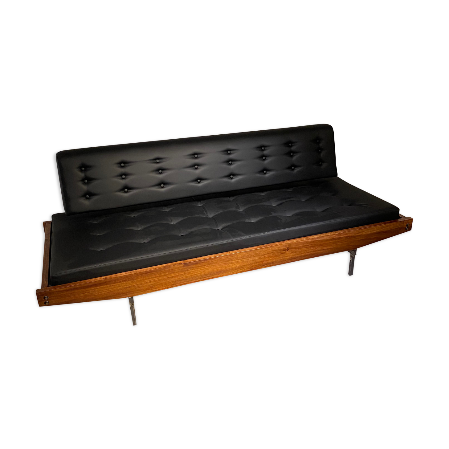 Black skai sofa