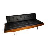 Black skai sofa