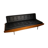 Black skai sofa