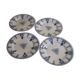 Suite 4 assiettes terre de fer Luneville