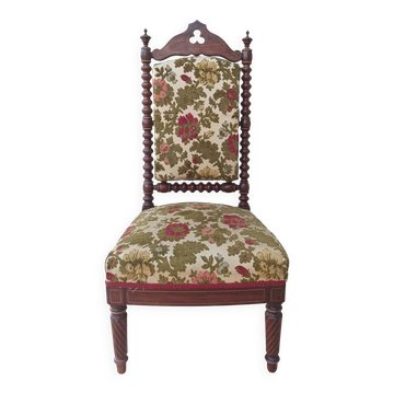 Louis XIII prie-dieu in mahogany, 19th century.