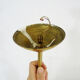 Minimalist vintage hanging in brass and glass tube Year 50