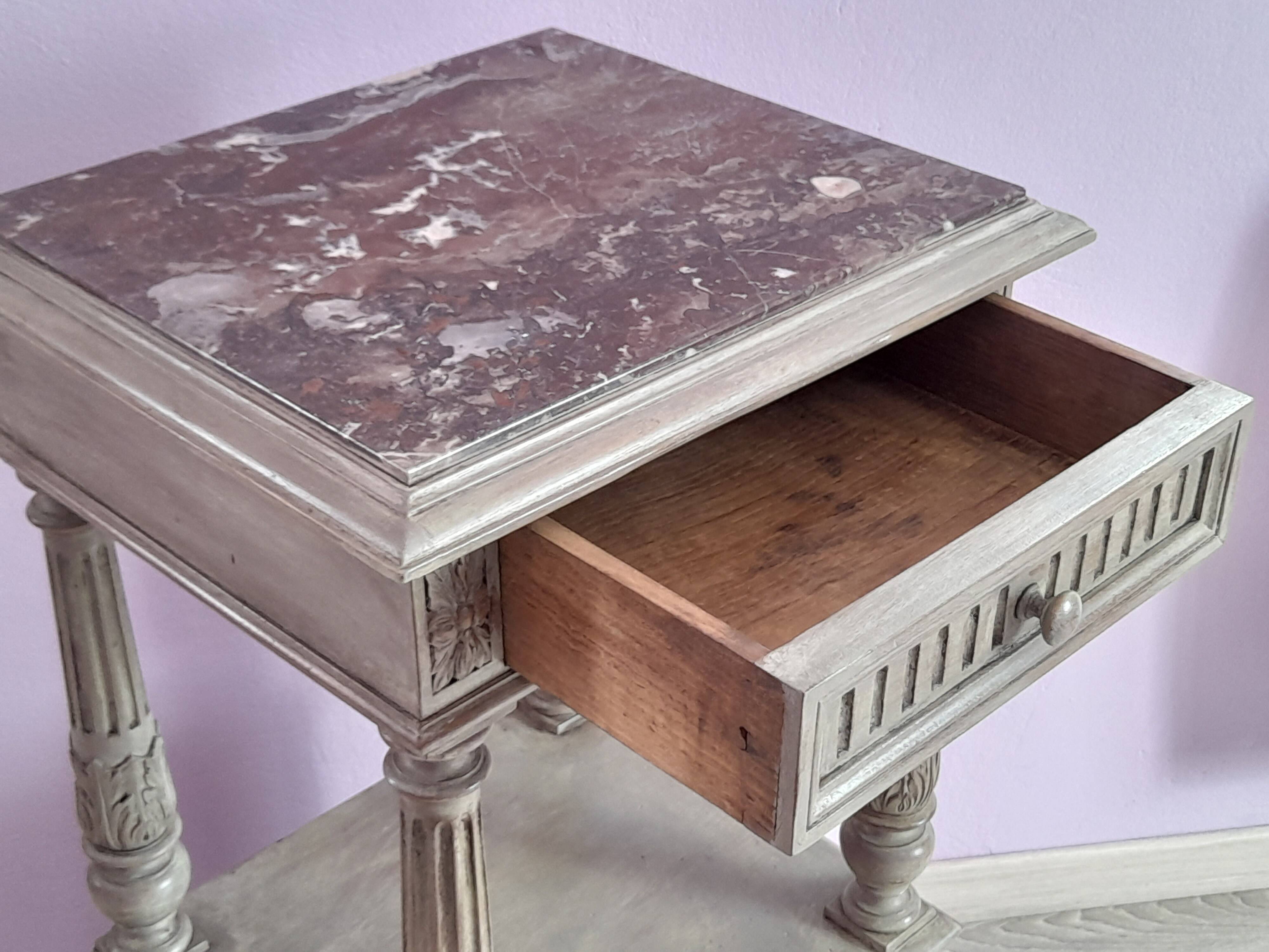 Lacquered bedside table early 20th century