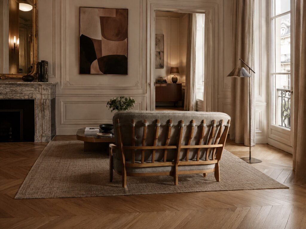 Guillerme et Chambron Juliette sofa for Votre Maison, France 1960s