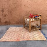 Pink Boujad Moroccan rug - 174 x 147 cm