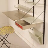 Pilastro Wall System by Tjerk Reijenga with Desk and Magazine Holder, 1960s