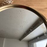 Vintage round gold mirror