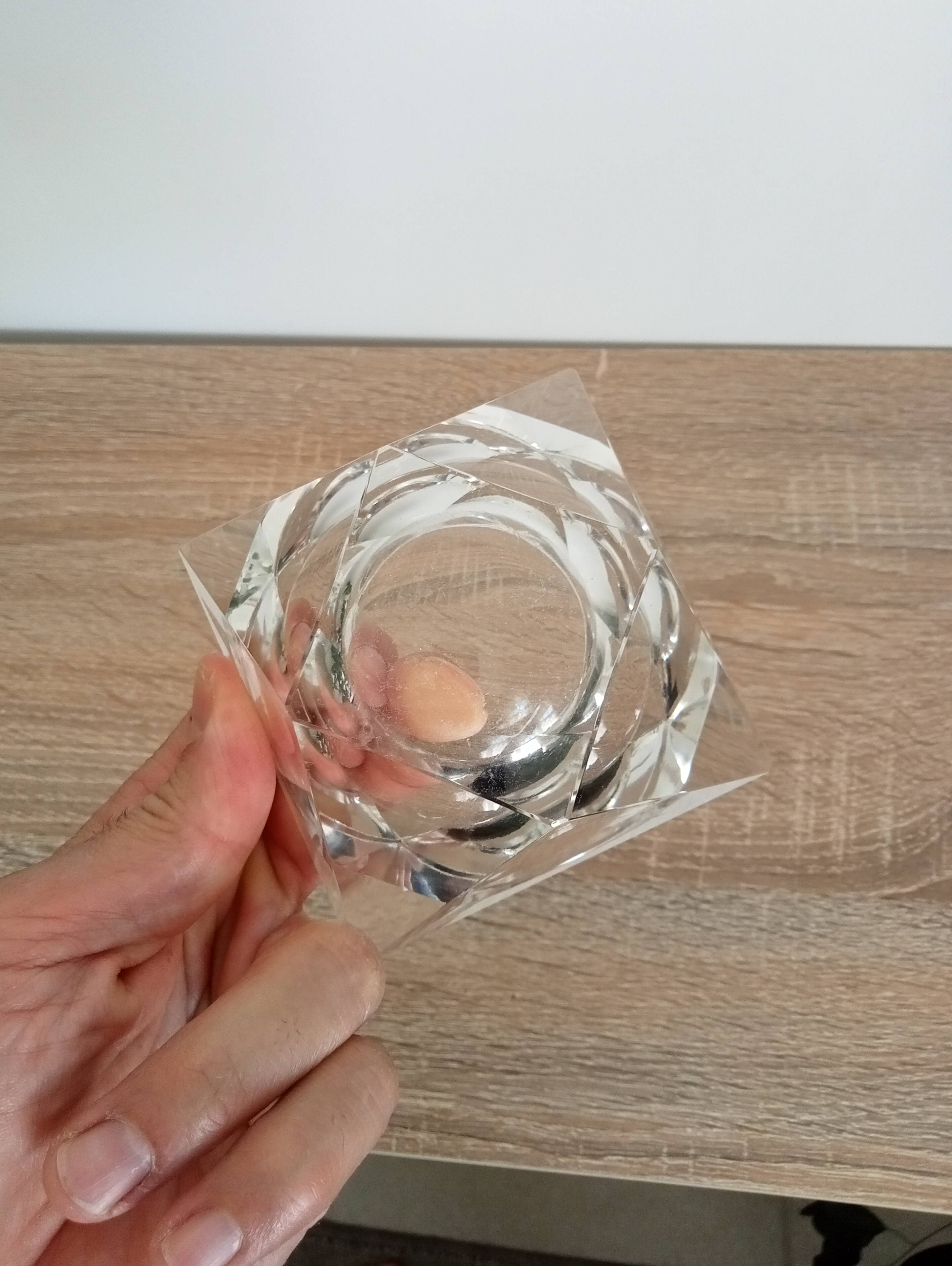 Vintage geometric ashtray